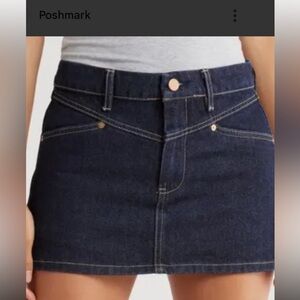 Blank NYC Dark Blue Mini Skirt